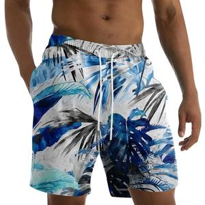 2025 Eco-Sublimación Pantalones cortos de playa Poliéster reciclado Secado rápido y UPF 50 + Estampado tropical personalizado - Product Image 5