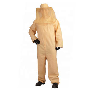 Traje de Apicultor de Algodón Blanco Anti-Abejas para el Verano, Ropa Transpirable de Cuerpo Completo a Prueba de Abejas, Ropa de Apicultor Unida - Product Image 6