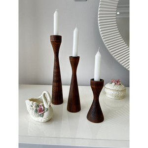 Bougeoir en bois créatif fait à la main Designer élégant Décoration de la maison Bougeoir en bois Vente chaude Maison Hôtel Fournitures - Product Image 4