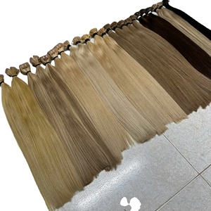 Extensiones de cabello humano vietnamita 100%, cinta de punta plana súper dibujada doble, paquetes Ins, Color 613, cabello Natural, superventas - Product Image 5