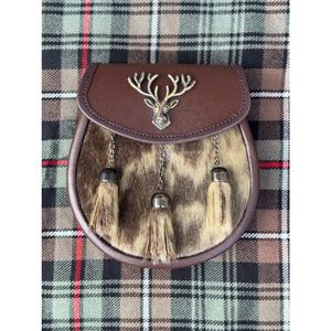 Vente en gros de kilt celtique écossais personnalisé Sporrans kilt en cuir de vachette de haute qualité Highland kilt Sporrans - Product Image 5