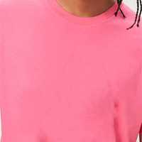 Kaus Pullover pria, ukuran Eropa leher O lengan pendek katun warna Solid sederhana longgar kasual obral besar