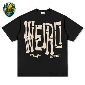 Camisetas gráficas personalizadas DTG 100% algodón de manga corta para hombre, camisetas holgadas al por mayor con cuello redondo - Product Image 3