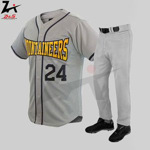 Meilleur prix uniformes de baseball personnalisés de haute qualité à séchage rapide Techniques imprimées uniques pour les équipes joueurs respirant nouveauté - Product Image 5