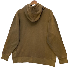 เสื้อมีฮู้ดสีน้ำตาลซีดซีดซีดโอเวอร์ไซส์ผ้าฝ้ายเสื้อสวมหัวแนวสตรีทมีฮู้ดเสื้อกันหนาวมีฮู้ดสำหรับทุกเพศโลโก้ที่กำหนดเองผู้ผลิตโรงงาน - Product Image 5