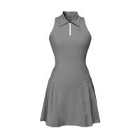 Robe moulante en cachemire Vy Pickleball, style simple et uni, longueur genou, sans manches, respirante, pour l'intérieur