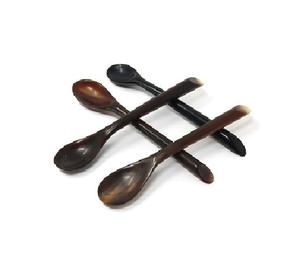 Couverts faits à la main de la meilleure qualité, cuillères à long manche en corne, cuillères à salade en corne pour la vaisselle, agate - Product Image 2