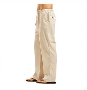 2025 nouveau pantalon en coton tricoté léger et confortable coupe ample pantalons de survêtement en coton multidimensionnés pantalons pour hommes Streetwear - Product Image 4