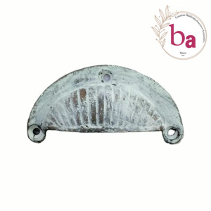 Poignées en céramique de vente chaude poignées en fonte en détresse blanche Design industriel Installation facile pour les armoires de cuisine tiroirs - Product Image 1