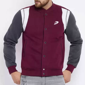 เสื้อแจ็กเก็ตเบสบอลสำหรับผู้ชายที่ดีที่สุดโลโก้ด้านหน้าสำหรับฤดูหนาวกันลมและระบายอากาศได้สไตล์เพรพพี้กิจกรรมกลางแจ้ง - Product Image 2