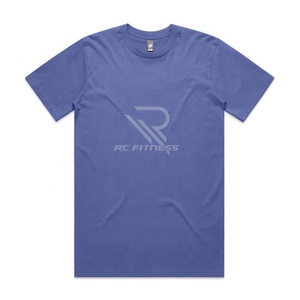 Summer Men's Business Casual Seamless 100% Cotton Short Sleeve T-shirt with Custom Logo Print 300g Quick Dry & Breathable - Product Image 2