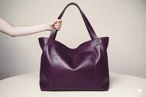 Bolsos de Mano Personalizables de Cuero Genuino Hechos a Mano, Bolsos de Hombro Ejecutivos para Oficina y Negocios, Color Personalizado - Product Image 2