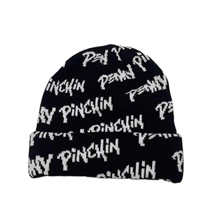 Wholesale Price Men's Winter Knitted Beanie Custom Design Pure <b>Wool</b> Caps Embroidered Beanies/Caps Cheap Price Beanies - Product Image 2