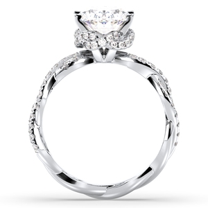 REYES Personnalisable Femme Argent Sterling 925 Fine Jewelry Handmade Original Moissanite Solitaire Rings for Wedding Oval Cut - Product Image 3