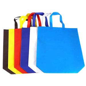 Bolsa no tejida ecológica personalizada con impresión de logotipo de marca propia Material de tela de compras con mango promocional - Product Image 1