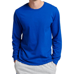 Camisetas de algodón 100% de la mejor calidad para hombre, Color sólido, talla grande, personalizadas, de gran tamaño, de longitud larga, al por mayor - Product Image 1