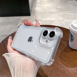 Transparent Phone Case For iPhone 15 16 17 Pro 11 12 13 14 <b>18</b> Pro Max Air Soft TPU Clear Shockproof Bumper Cover Funda - Product Image 2