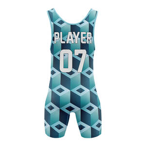 Combinaison de lutte professionnelle personnalisée pour équipe, combinaison de sport, extensible, respirante, légère, 100% polyester, pour homme adulte - Product Image 6