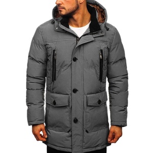 Manteau d'hiver élégant pour homme, rembourrage épais, OEM ODM, veste matelassée personnalisée, chaude et isolante, respirante - Product Image 3