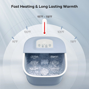 Có thể gập lại điều khiển từ xa di động chân bong bóng chân spa tắm Massager máy điện chân Massager tắm Spa - Product Image 5