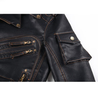 Blouson aviateur en cuir pour homme, fabrication directe d'usine, respirant et imperméable, style hip-hop pour l'hiver, prix de gros