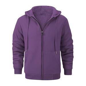 High Street Style Customer Demands Zipper Hoodies With Inner Fleece <b>Sherpa</b> Lining Top Quality Suppliers Pakistan Made Hoodie - Product Image 6