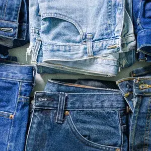 Jean droit classique pour homme, 100% coton, léger, durable, confortable, grande taille, couleur, taille mi-haute, vintage, flexible - Product Image 6