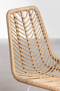 Modern Design Contemporary Minimalist Metal Dining <b>Chair</b> Synthetic <b>Rattan</b> Wicker <b>Chair</b> for Restaurant Hotel Furniture for Park - Product Image 3