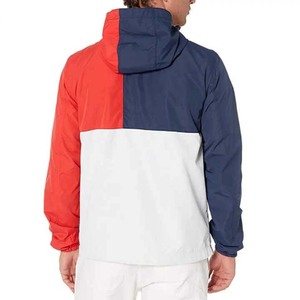 Streetwear pour hommes fabricant de coupe-vent veste imperméable logo personnalisé demi-fermeture éclair pull à capuche veste coupe-vent pour hommes - Product Image 4