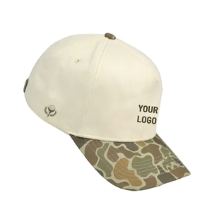 Wholesale Breathable Lightweight Performance Golf Hat 5-Panel Camouflage 2-Tone Baseball <b>Cap</b> With Custom Logo Adjustable Closure - Product Image 6