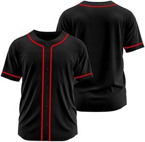 เสื้อเจอร์ซีย์เบสบอลสำหรับผู้ชายและผู้หญิงใหม่เสื้อกีฬาแบบมีกระดุมติดโลโก้ - Product Image 3