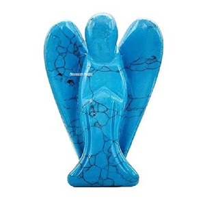 Piedra preciosa Natural turquesa de 2 pulgadas, cristal de Ángel, Ángel, ágata, ángel para reiki y curación, venta al por mayor - Product Image 1