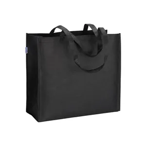 Borse Shopper Promozionali Eco-Friendly in R-PET con Manici Lunghi e Design Resistente con Soffietto - Product Image 3