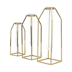 Sculpture en métal doré de luxe moderne et élégante d'inspiration vintage pièce de décoration d'intérieur avec un artisanat de haute qualité - Product Image 3