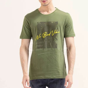 T-Shirt col rond à manches courtes pour hommes, imprimé personnalisé de haute qualité à séchage rapide pour adultes - Product Image 1