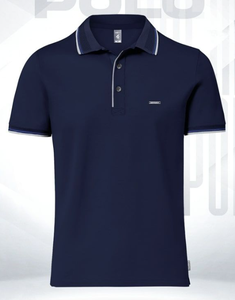 Polo de hombre de corte regular de calidad superior 50% Algodón/50% poliéster 220 GSM logotipo personalizado bordado o estampado de manga corta - Product Image 4