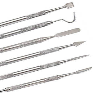 Ensemble d'instruments de sculpture à la cire manuels à double extrémité réutilisables de qualité supérieure en acier inoxydable Outils dentaires - Product Image 5