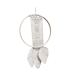 Creative Wolf Head Dream Catcher Home Wall Decoration Natural <b>Feather</b> Pendant Big Dream Catcher for Customized Design Available - Product Image 4