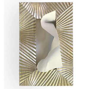 Porte-couverts en bois élégant avec compartiment à serviettes Porte-serviettes et couverts en bois décoratif pour un rangement pratique - Product Image 4