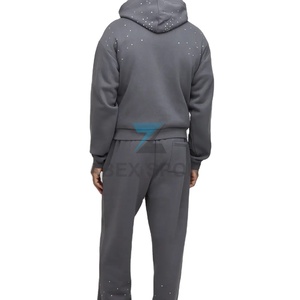 Sweat à capuche premium orné de strass pour hommes – Fabricant de sweats à capuche pour hommes avec strass – Vêtements personnalisés - Product Image 3