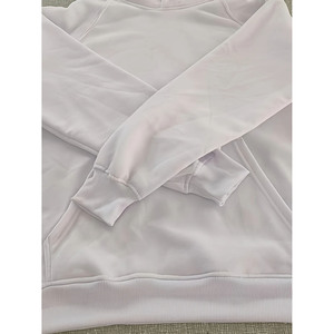 Oversized Men's White Cotton <b>Hoodie</b> <b>Plain</b> Dyed French Terry Casual Pullover Hooded Sweatshirt Regular Fit Autumn Wear - Product Image 3