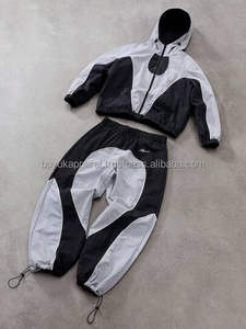 Conjunto Deportivo Cortavientos Ajustado para Hombre, Traje de Entrenamiento para Correr, Ligero, Resistente al Viento, para Actividades al Aire Libre, Personalizable con Marca - Product Image 4