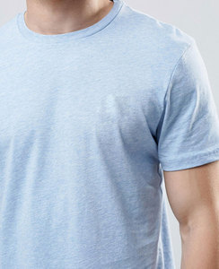 T-shirt col rond en coton premium pour homme, streetwear, logo personnalisé, OEM ODM, coupe décontractée, faible MOQ - Product Image 3