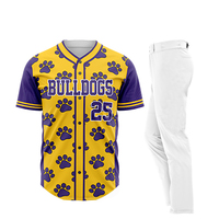Uniforme de baseball décontracté de qualité supérieure, design personnalisé, respirant, séchage rapide, 100% polyester, vêtements de sport pour hommes, nouveau modèle