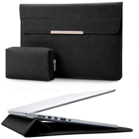 Étui pour ordinateur portable en cuir PVC personnalisable de 13,3 pouces avec poche pour accessoires, sac pour ordinateur portable de haute qualité (couleur et logo personnalisés)