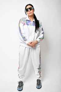 Chándal Retro de los años 80 para hombres y mujeres, conjunto de traje cortavientos de Hip Hop Vintage, conjuntos de rompevientos - Product Image 2