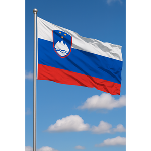 Custom Slovenia <b>Flag</b> Digital Printing Aluminum <b>Pole</b> Polyester Silk Display Automotive Insurance Education Travel Agency - Product Image 4