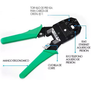 Pinzas Ponchadoras RJ45 RJ11 RJ12 para Aplicaciones de Crimpado - Product Image 4