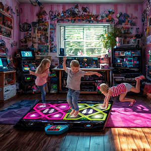 Tapis de danse double pour jeunes, tapis de jeu rythmique, mélangeur de rythmes, jouet de danse, cadeau pour garçons et filles, tapis de danse - Product Image 2