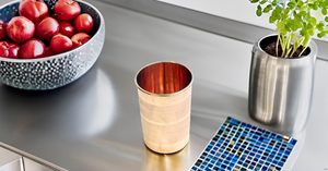 Gobelet en cuivre pur pour mules en métal de Moscou magnifiquement fabriquées à la main luxe menthe Julep tasse cadeau de noël - Product Image 2